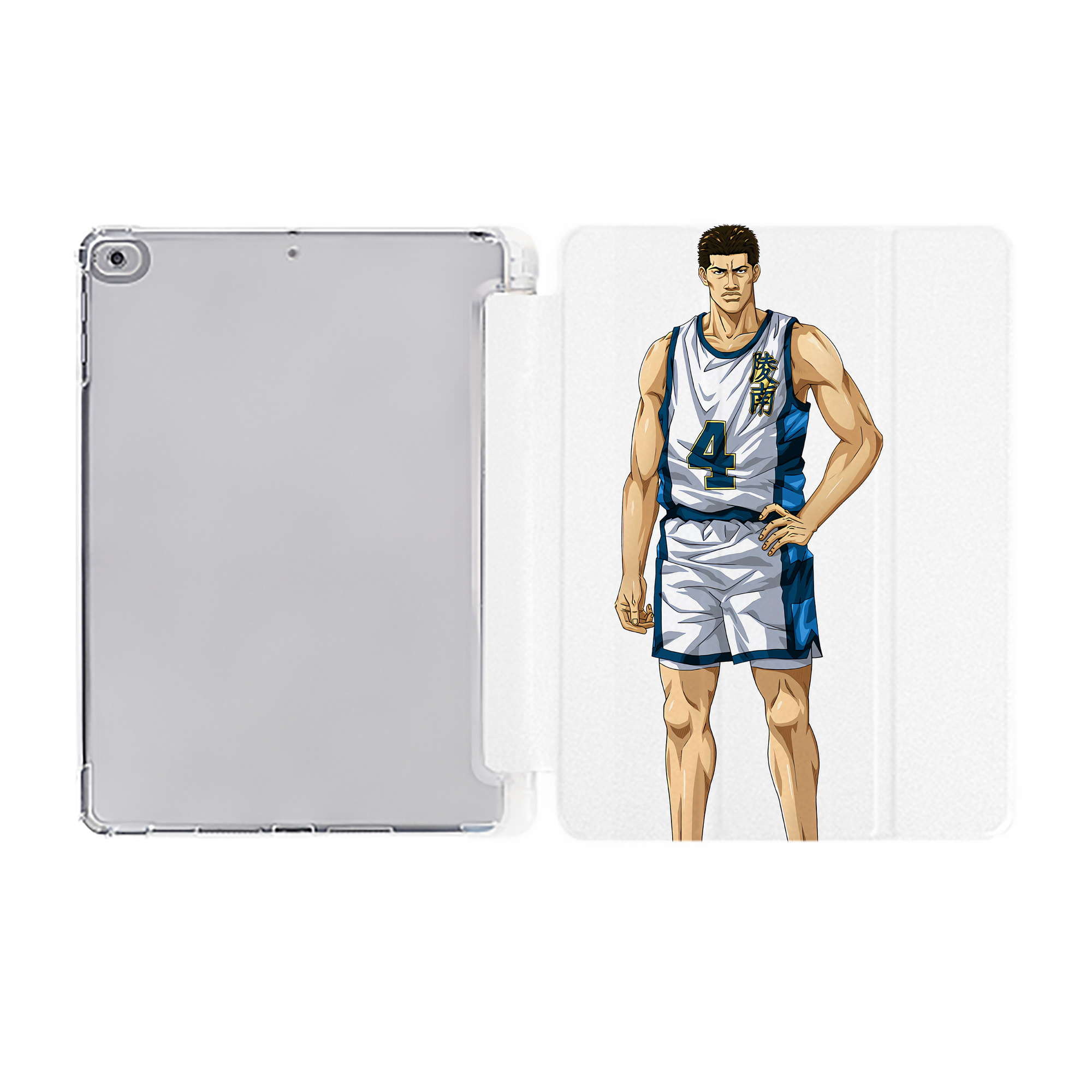 （画像用） SLAM DUNK／スラムダンク IPad ケース ペン収納付き 三つ折りスタンド PUレザー×シリコン 対応機種9.5/10.5/10.9インチ